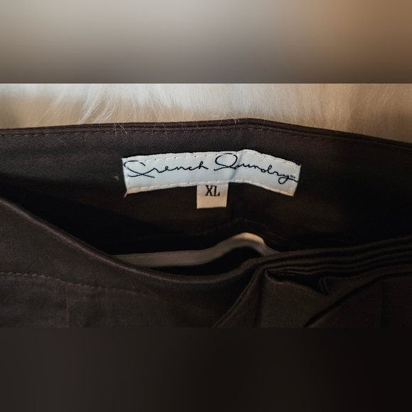 French Laundry Chocolate Origami Belt Slacks (NWOT) - Picture 6 of 7